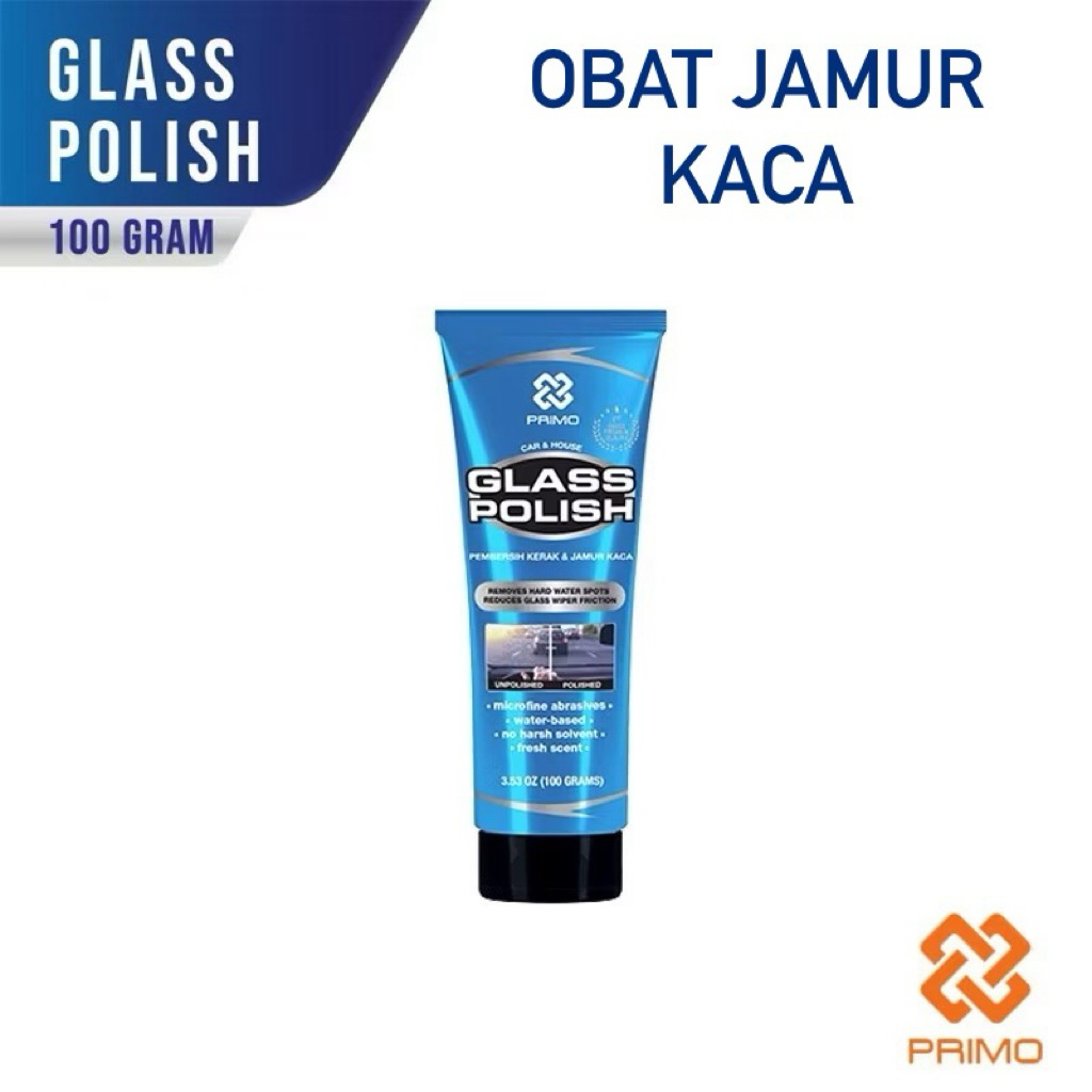 PRIMO Glass Polish Obat Jamur Poles Kaca Mobil 100gr