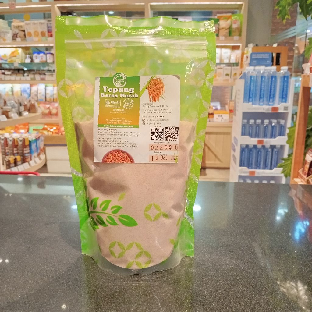 

Tepung Beras Merah by Lingkar Organik 500g