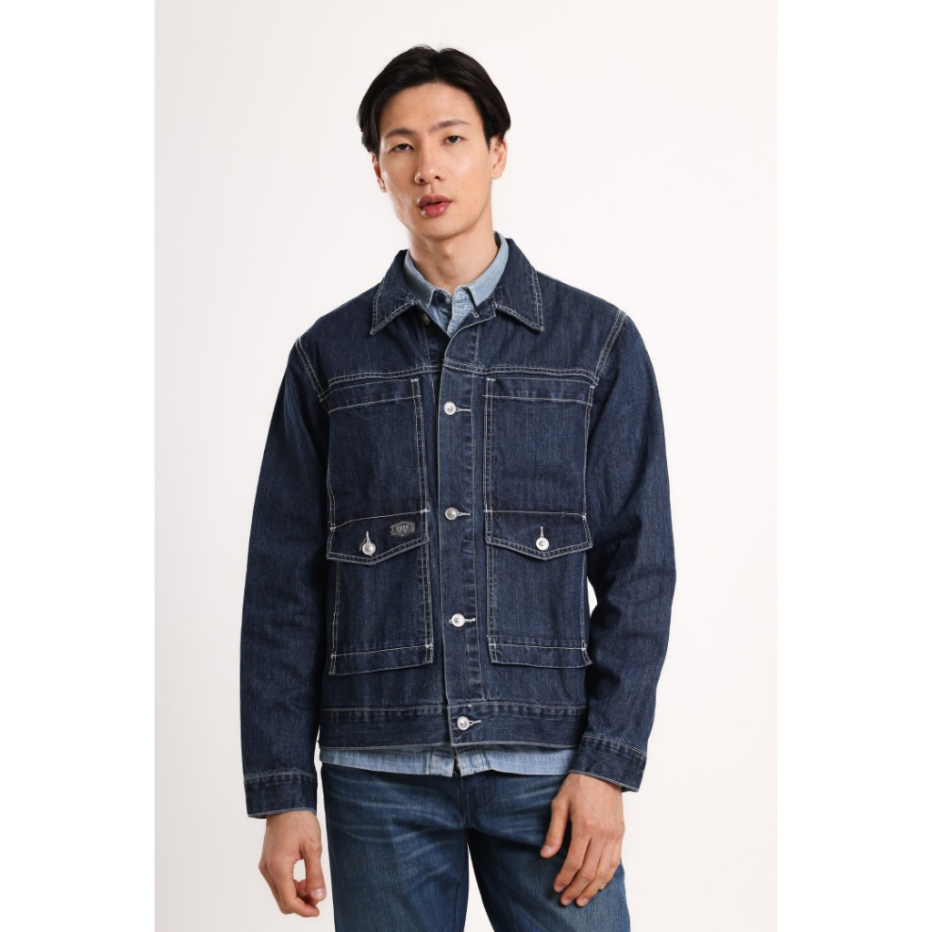 Used 1968 - Arkana Jaket Jeans Trucker Pria Boxy Fit