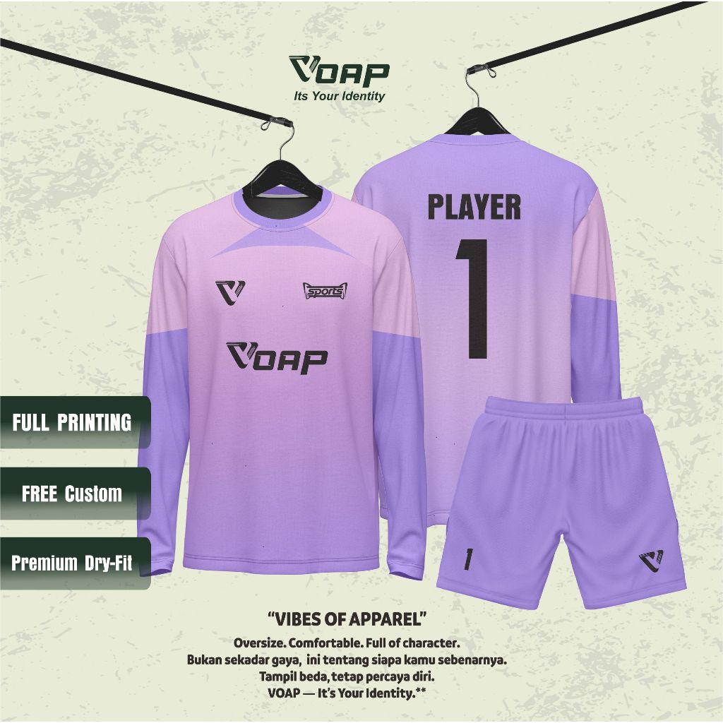 JERSEY KIPER FUTSAL / BAJU BOLA / BAJU FUTSAL LIVERPOOL CUSTOM FULL PRINTING GRATIS NAMA LOGO DAN SP
