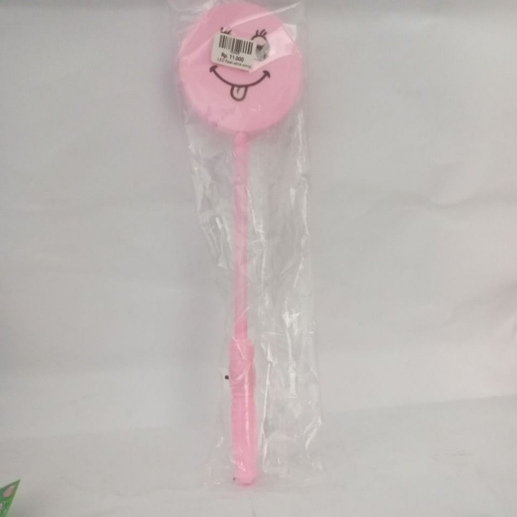 mainan anak LED flash stick emoji
