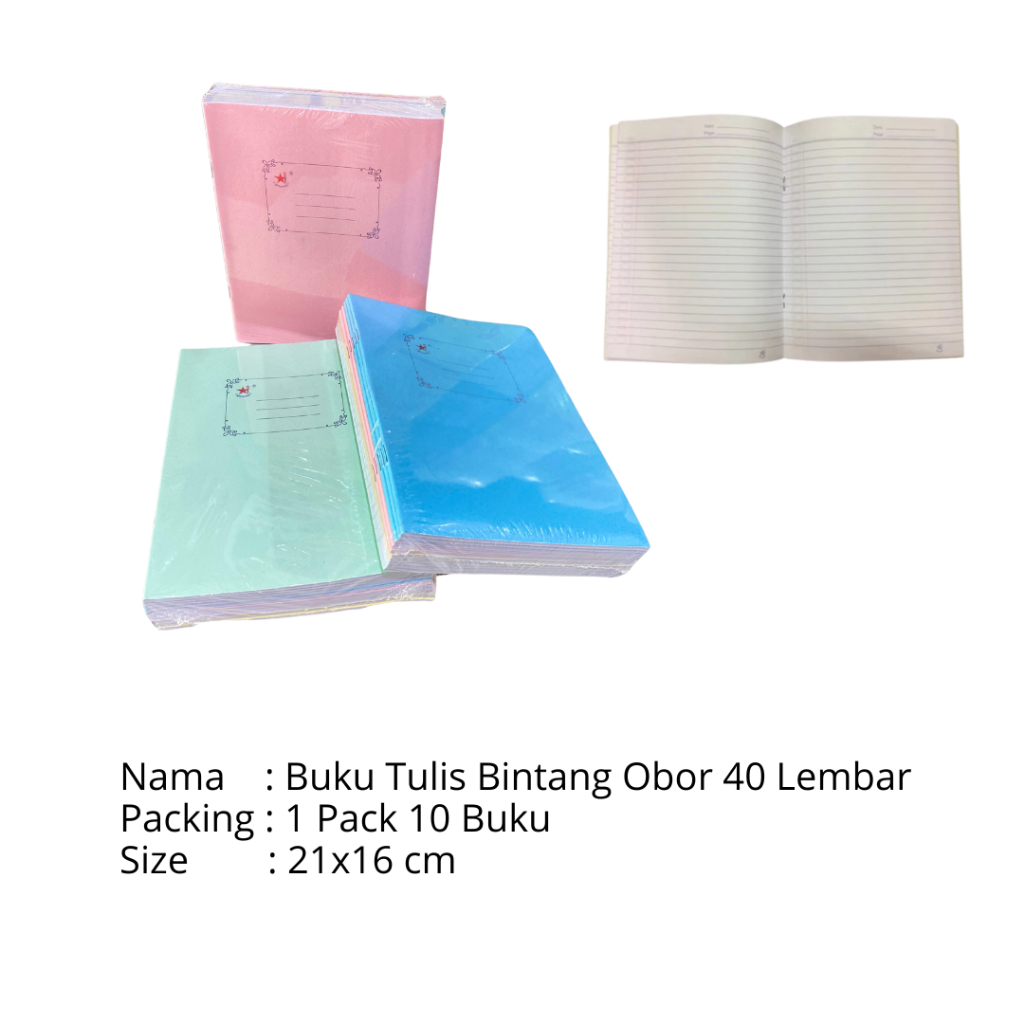 

Buku Tulis Bintang Obor 40 Lembar