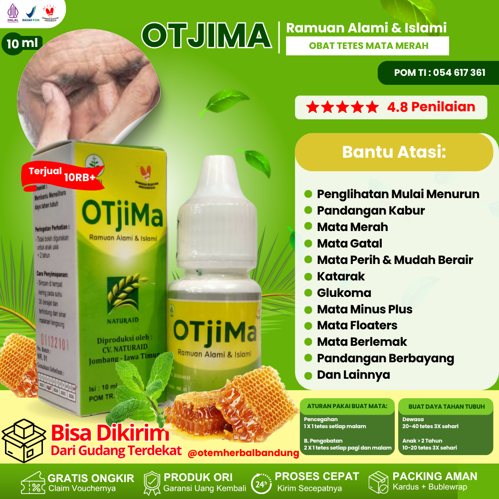 Otjima Obat Tetes Mata OTEM Obat Tetes Mata Pandangan Berbayang Sering Kabur Herbal ALAMI ORI