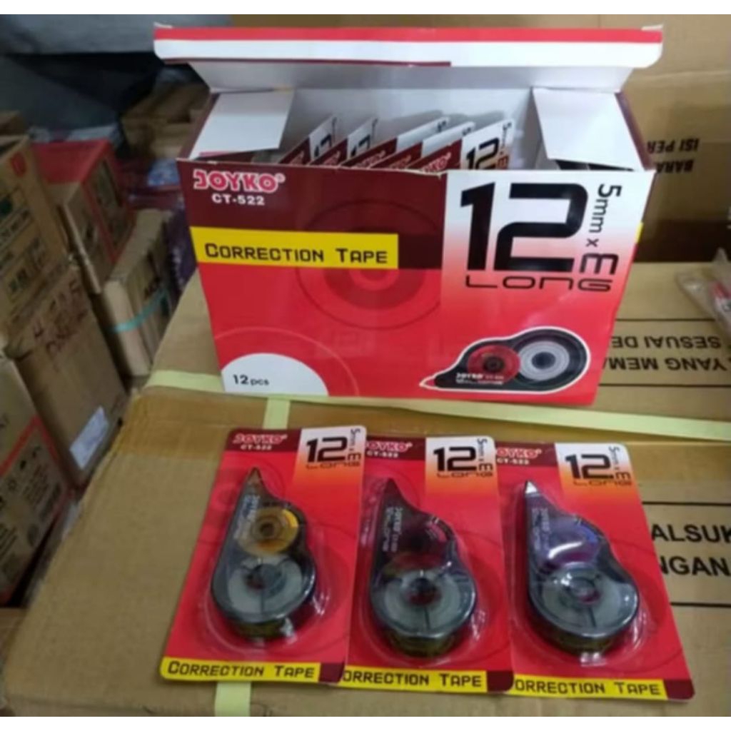

1pcs(biji) - tipe x roll joyko kertas pita murah original 12meter