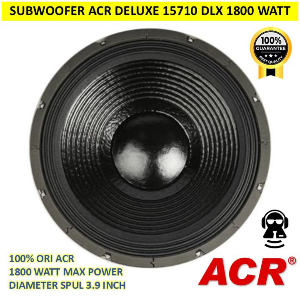 Speaker Subwoofer 15 in ACR DELUXE 15710 DLX SILVER 15 inch Lapangan Outdoor