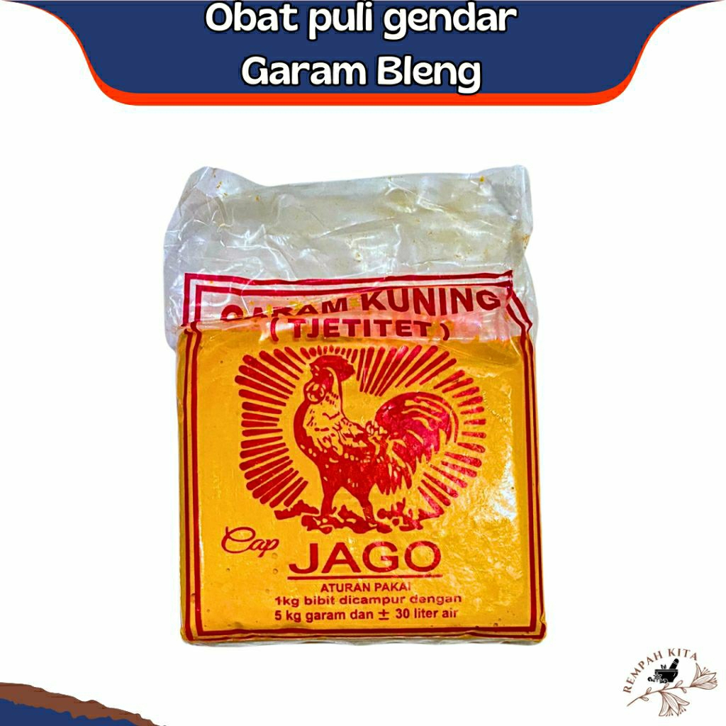 

Garam Bleng Gendar Puli/Pengembang kerupuk/obat kerupuk cap jago