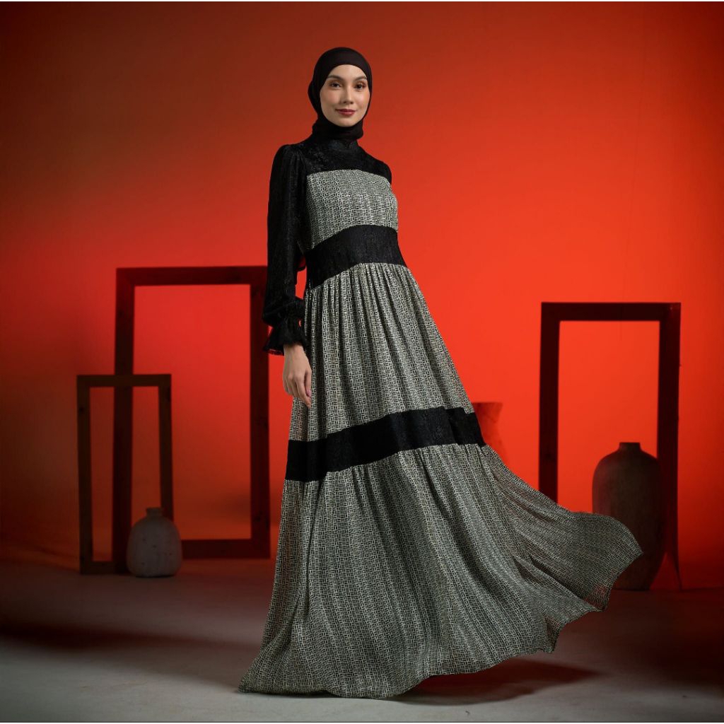 ZB - Ivelle Dress - Dress Brukat Premium Cantik