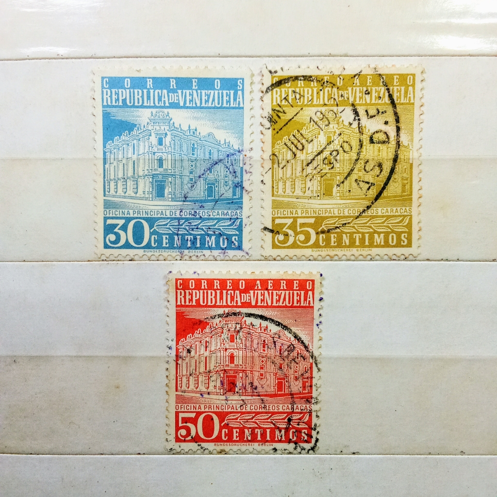 

Prangko Koleksi Filateli Venezuela 1958 Central Post Office