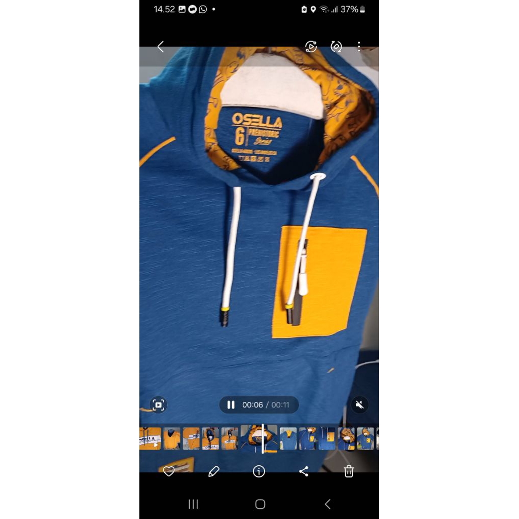 Osella Kids Hoodie Pendek