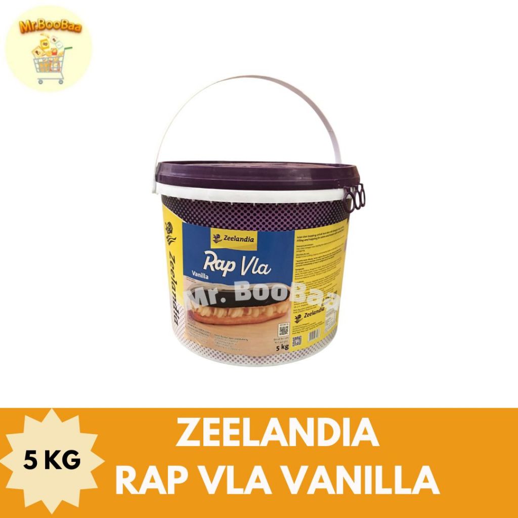 

Zeelandia Rap Vla Vanilla 5kg / Pasta Vanilla / Selai Vanilla / Filling Jam Vanilla 5kg