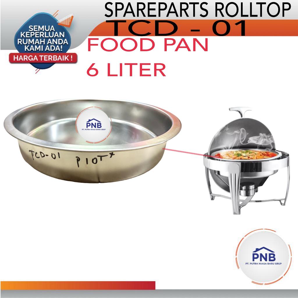 Food Pan Prasmanan Wadah Makanan Lauk Gastronom Bulat