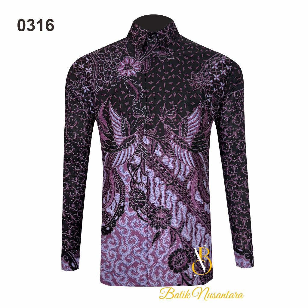 

Batik Nusantara Indonesia Kemeja Batik Slimfit Lapis Furing 0316 / Batik Pria
