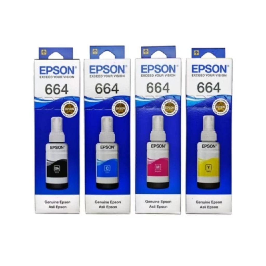 Tinta Epson 664 1 SET untuk printer L110 L120 L210 L220 L300 L310