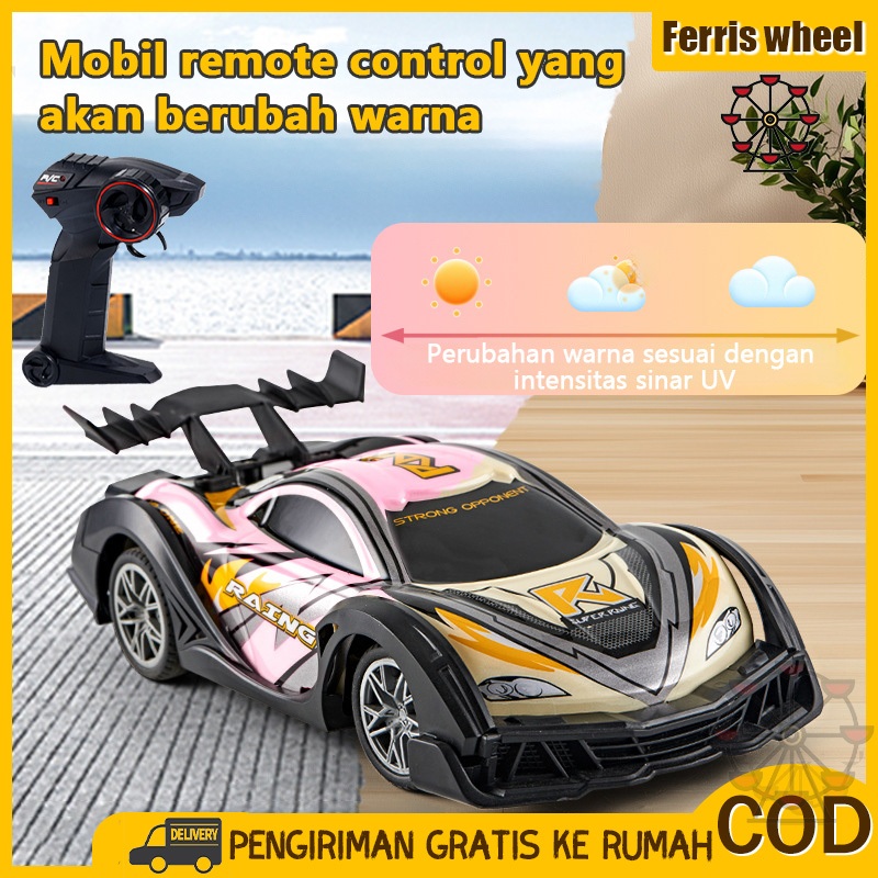 Ferris Wheel 2.4G Mobil remote control perubahan warna fotosensitif mobil balap remote control yang 