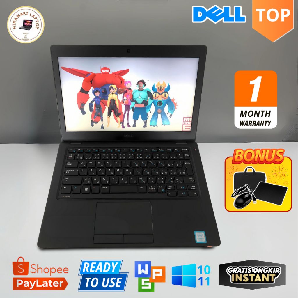 LAPTOP DELL LATITUDE 3310 3300 3350 3380 5280 3500 7410 CORE I5 GEN7 - LAYAR 12,5" - MURAH & GARANSI