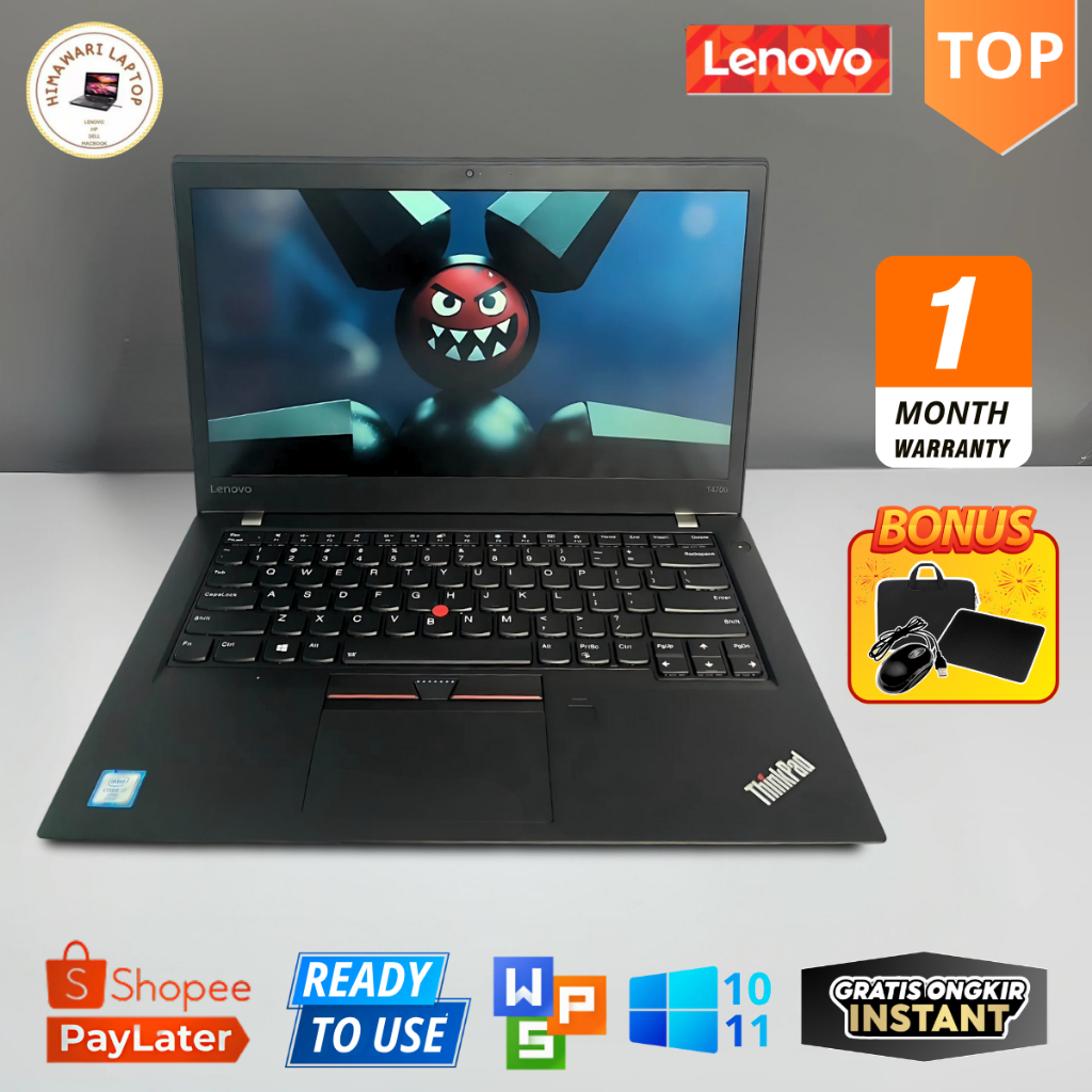 Laptop Lenovo Thinkpad T470/T470S Core I5 I7 GEN7 - Layar 14" - MURAHH