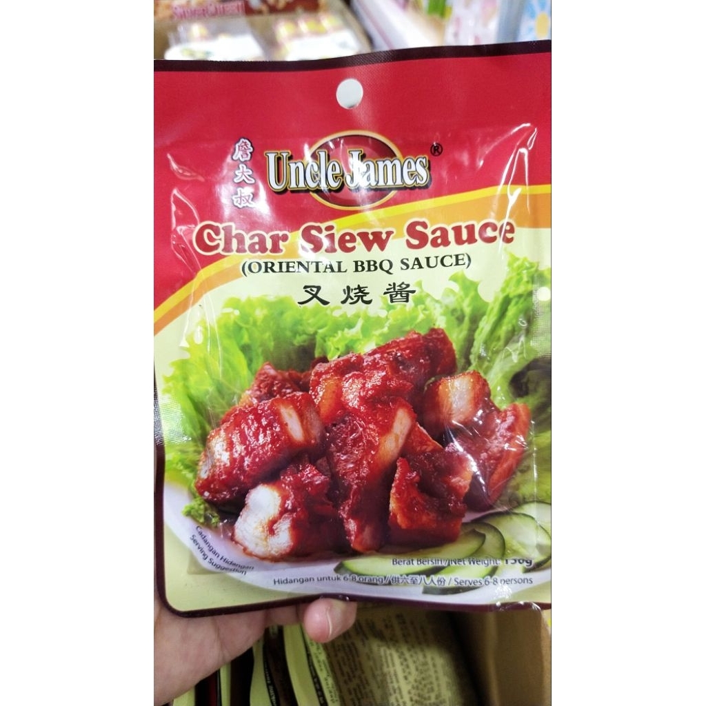 

SAUCE BBQ uncle James CHAR siew Sauce 150gr expired bulan 03 /2027