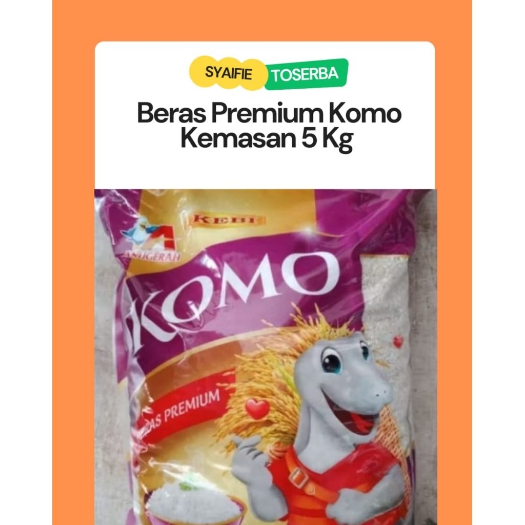 

Beras Komo Kemasan Premium 5 kg
