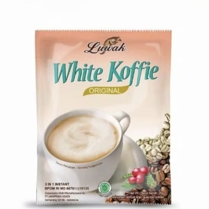 

1 dus Kopi Luwak White Koffie Original satu karton 1dus [ 120 sachet ] | 20gr