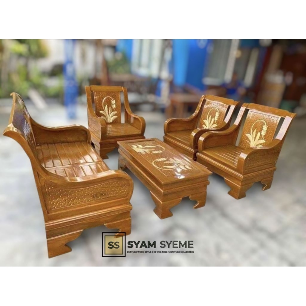 kursi tamu jati formasi 2111+Meja Kursi Tamu Kayu Jati Minimalis, Kursi Tamu Minimalis Kayu Jati Set
