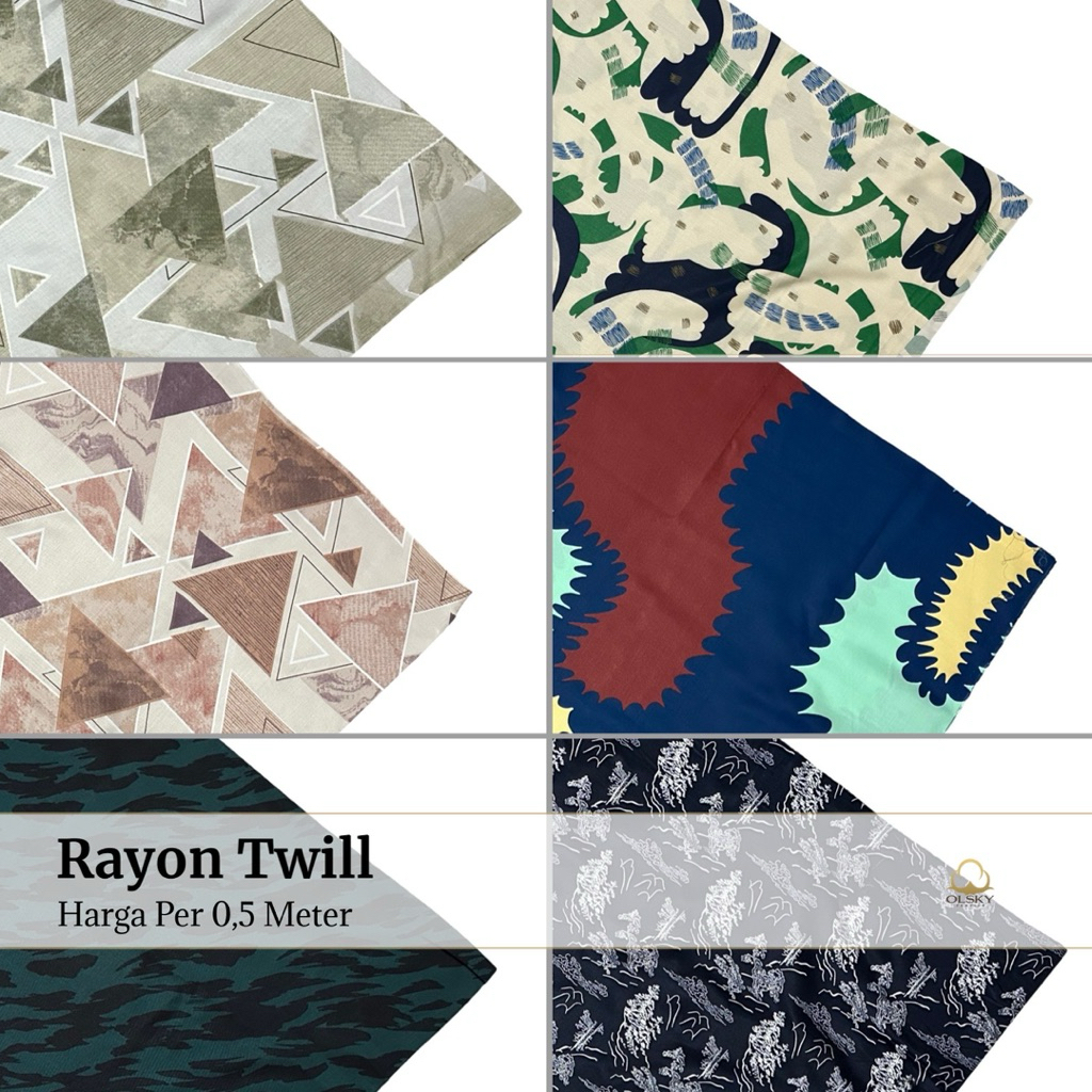 Kain Rayon Twill Premium Motif 175