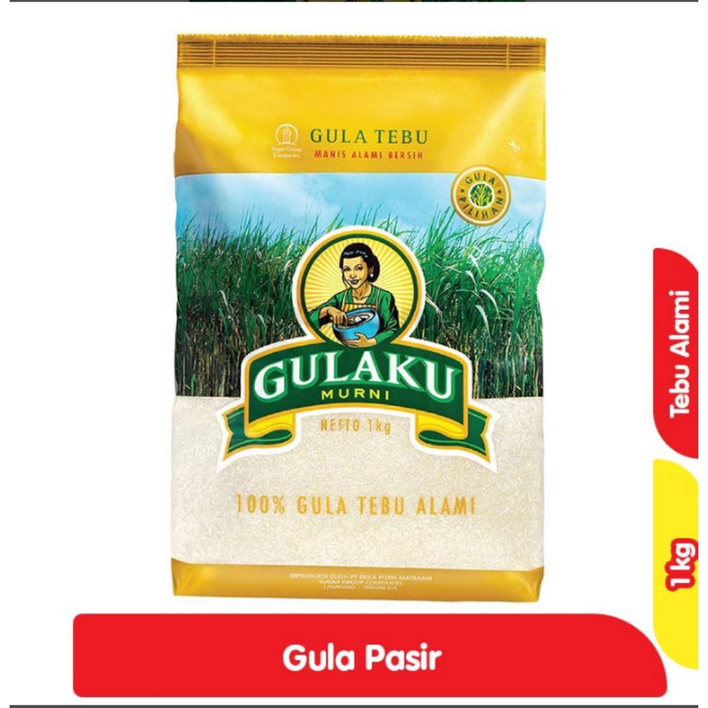 

Gulaku gula pasir kemasan 1 kg putih bersih