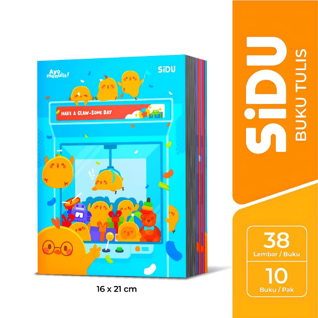 

Buku tulis sekolah murah 38 lembar 1 pack isi 10 buku tulis sidu original