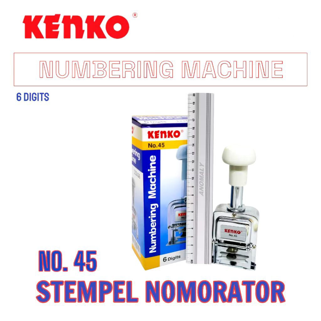 

Automatic Numbering Machine kenko no 45 | 6 digit