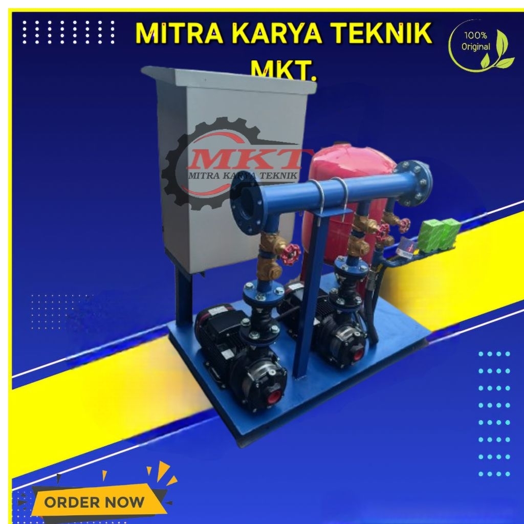 BOOSTER PUMP GRUNDFOS CM 10-3 POWER 2.2KW 3HP 3PHASE 380V 2× POMPA GRUNDFOS + SET PANEL VSD.