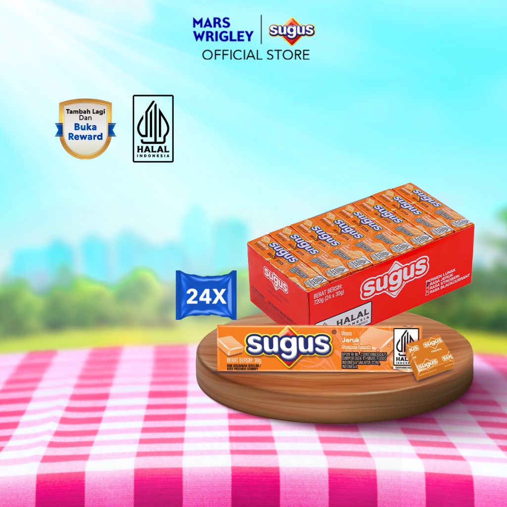 

SUGUS Stick Orange 30g X24