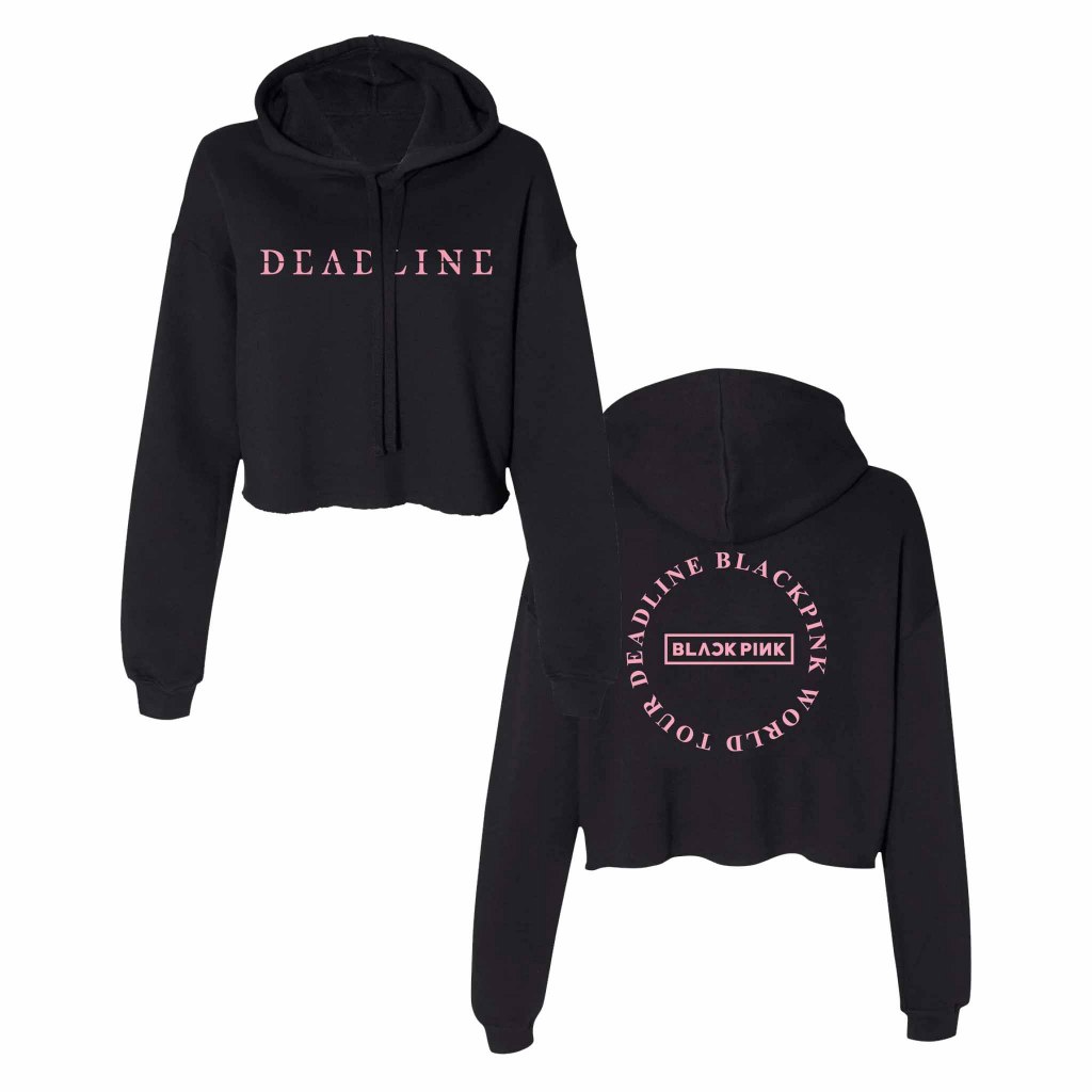 Crop Jaket Hoodie Blackpink Deadline