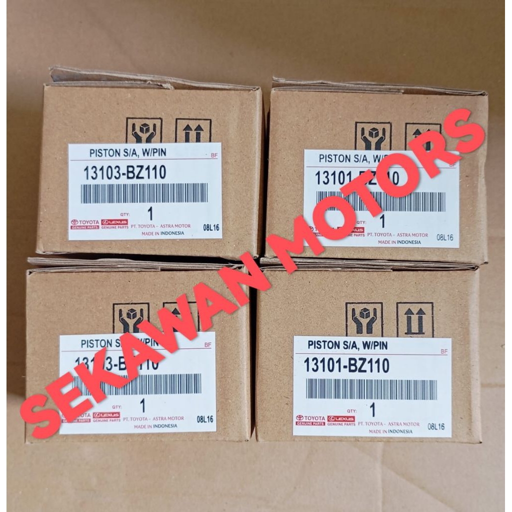 PISTON ASSY SET TOYOTA AVANZA 1.3 VVTI  BZ110