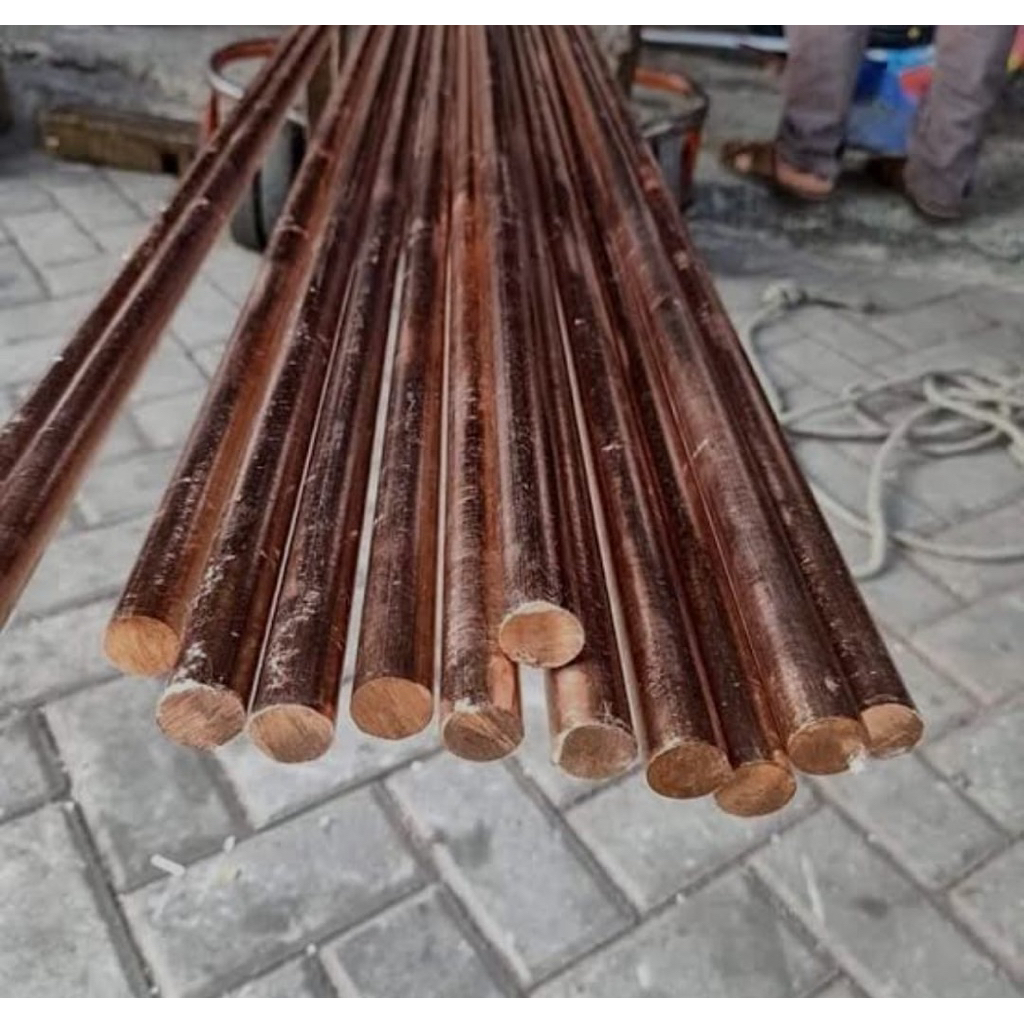 as tembaga diameter 8mm x 500mm / tembaga murni