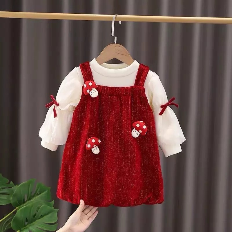 Dress Import Anak Perempuan Usia 1-4 Tahun - Fashion Anak Cewek Model Korean Style - Mini Dress Blud