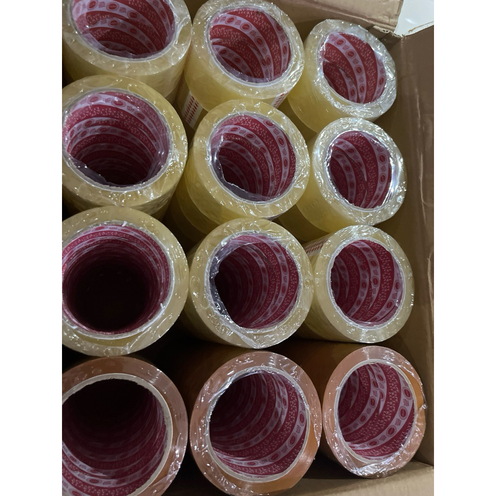 

lakban coklat 2” inch Lucky tape