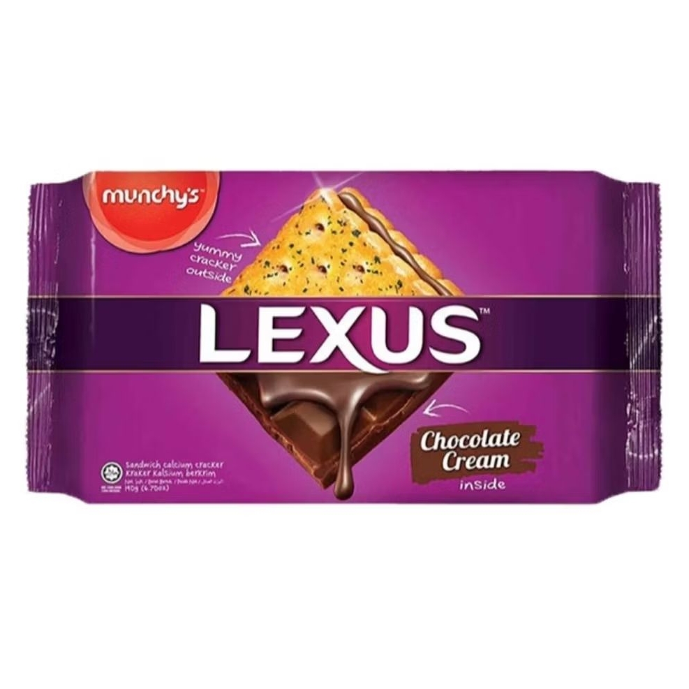 

Munchy's Lexus Biskuit Sandwich Krim Cokelat 76 g