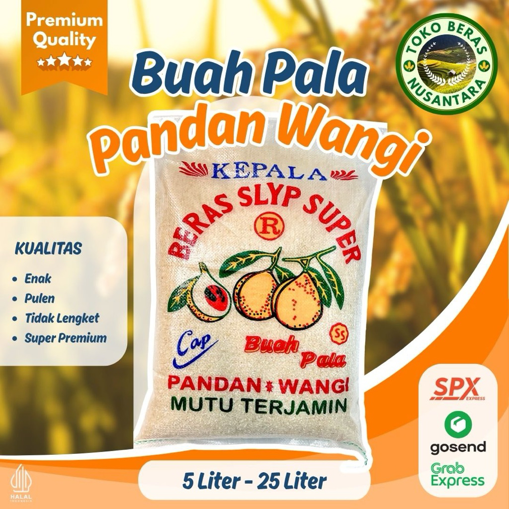 

Beras Premium Pandan Wangi Cap Buah Pala – Pulen & Wangi Tahan Lama