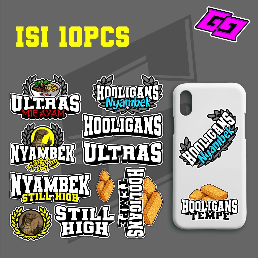 

STIKER PACK ULTRAS MIE AYAM HOOLIGANS NYAMBEK NYAMBEK NYAM NYAM NYAM STILL HIGH HOLIGANS TEMPE ULTRANS MIE AYAM STIKER PACK ISI 10