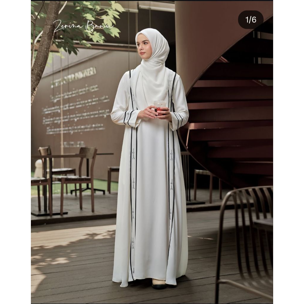 Sanza Abaya ZB | | Gardenia Abaya Black M || Baju Gamis Wanita By Heaven Lights ZB