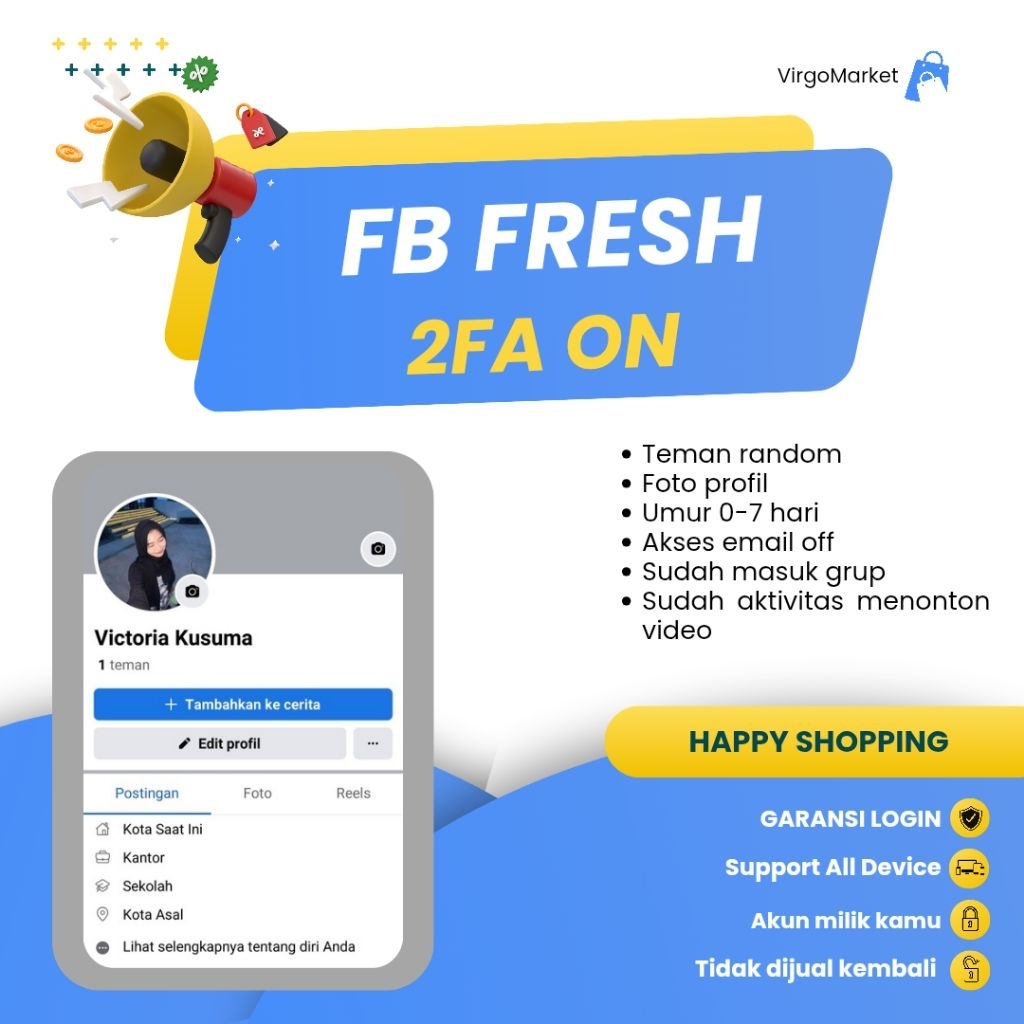 AKUN FB 2FA FRESH GARANSI