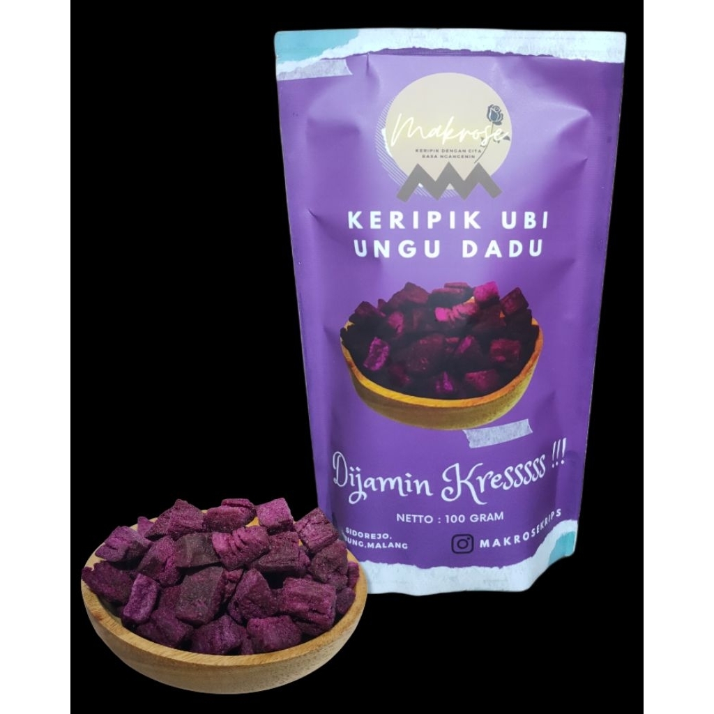 

MAKROSE KERIPIK UBI UNGU DADU