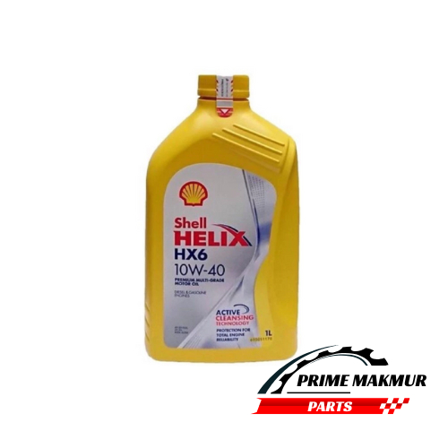 Shell Helix HX6 10w-40 SN Oli Mesin Bensin ORI 1 Liter