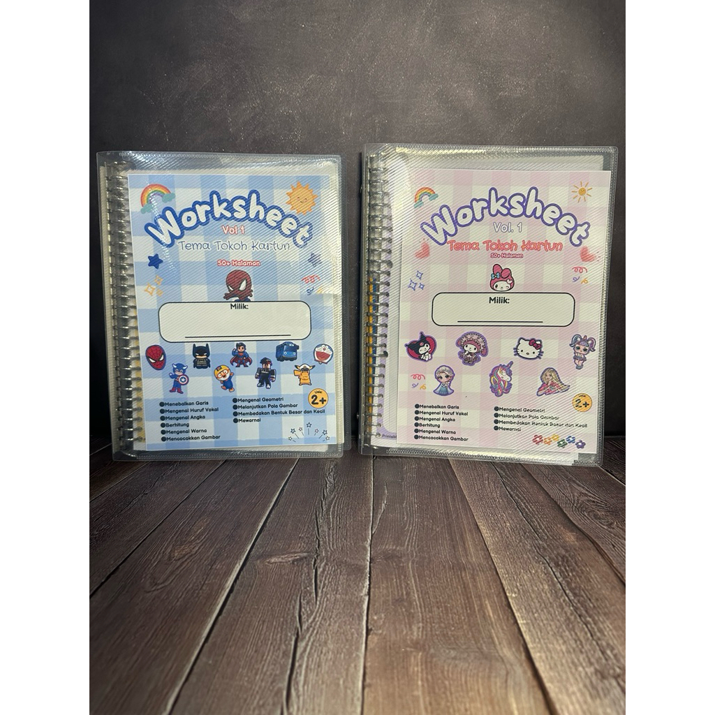 WORKSHEET ANAK USIA 2-5 TAHUN VOL.1 DEFFAPROJECT