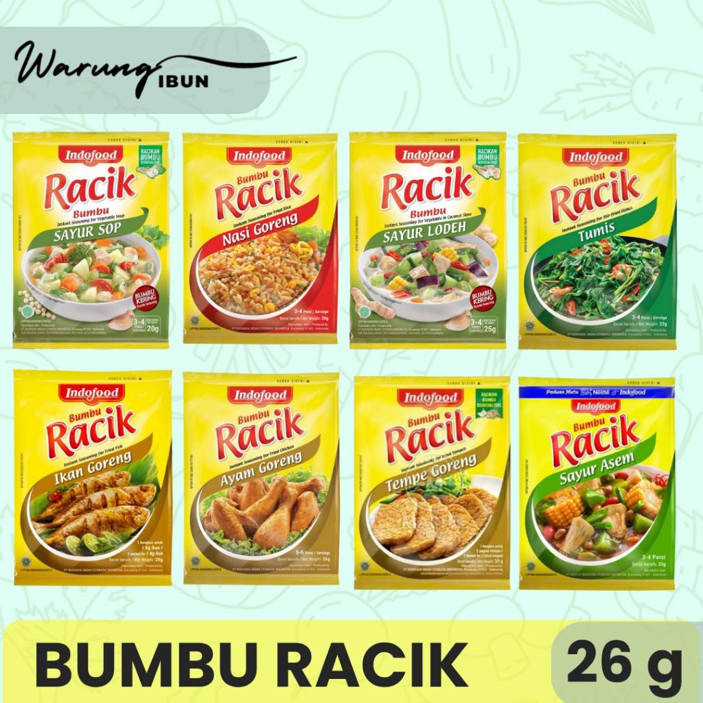 

Bumbu racik indofood instan siap pakai