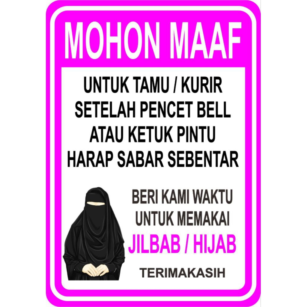 

Sticker Beri Kami Waktu Untuk Berhijab | Sticker Vinyl
