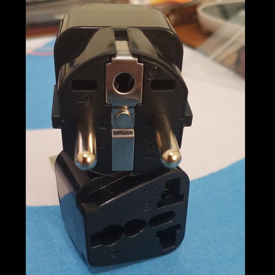 Colokan Listrik Adapter Listrik 3 Pin To Type F 2 Pin Ex APC