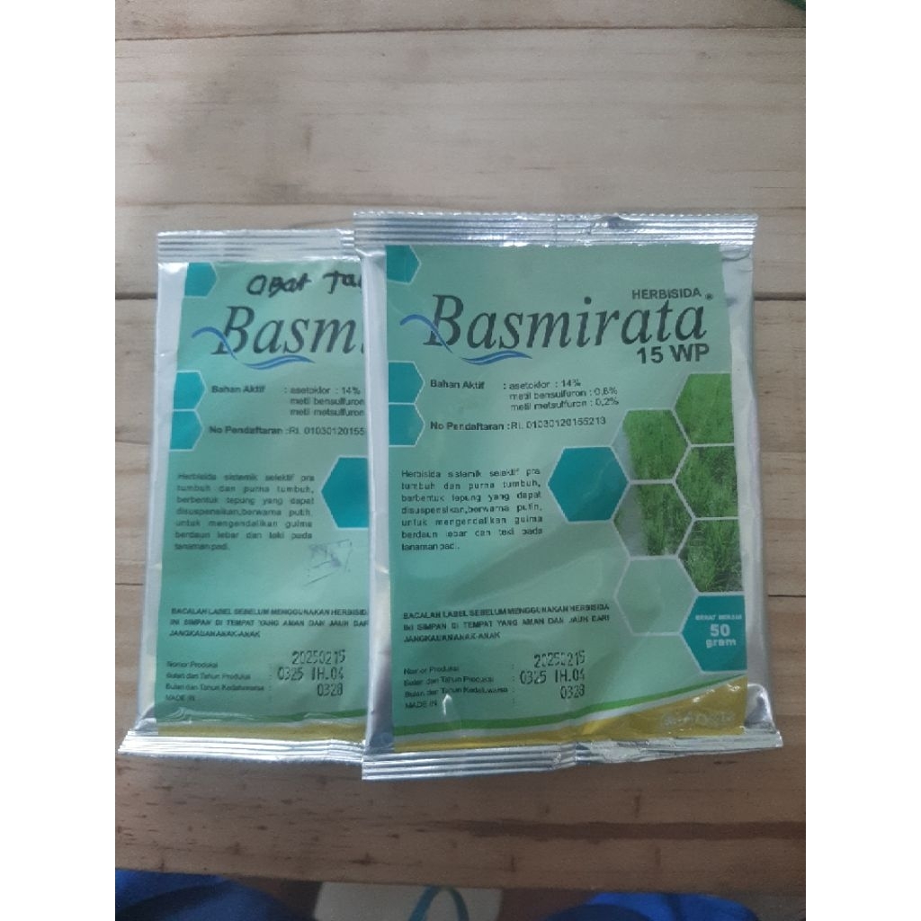 BASMIRATA 15WP herbisida selektif pra tumbuh