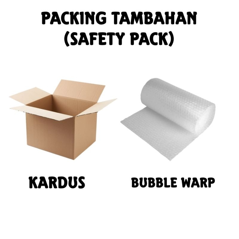 

kardus tambahan / bubble warp tambhan packing