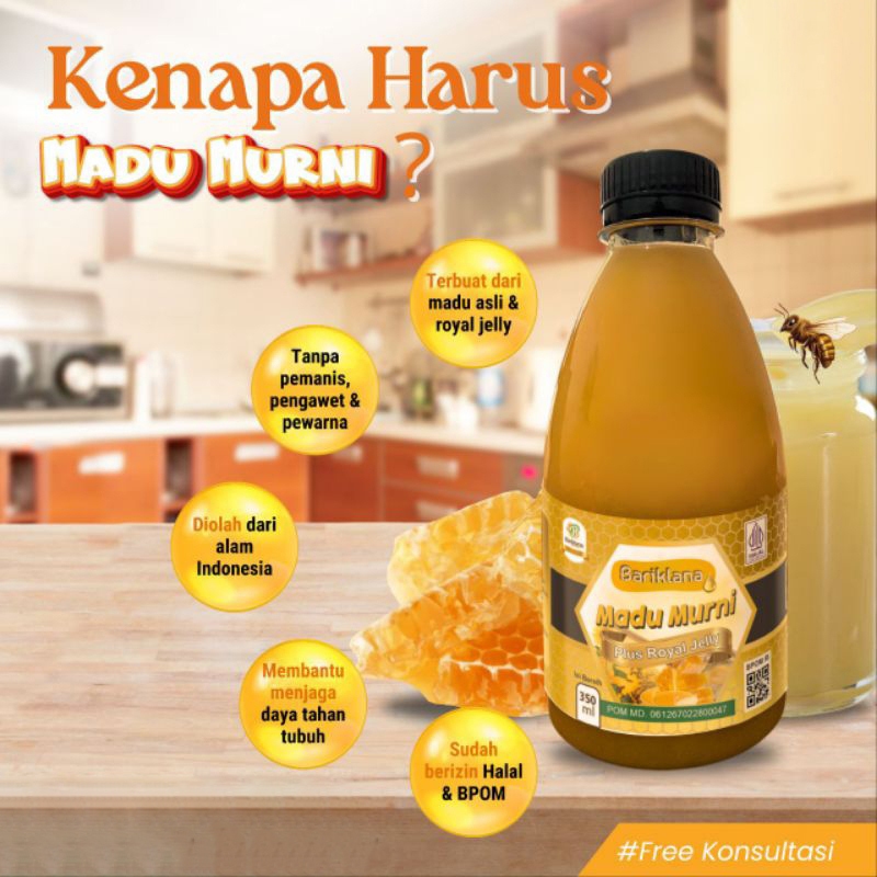 MADU MURNI + ROYAL JELLY | MADU MURNI ROYAL JELLY | MADU STAMINA | MADU KESEHATAN