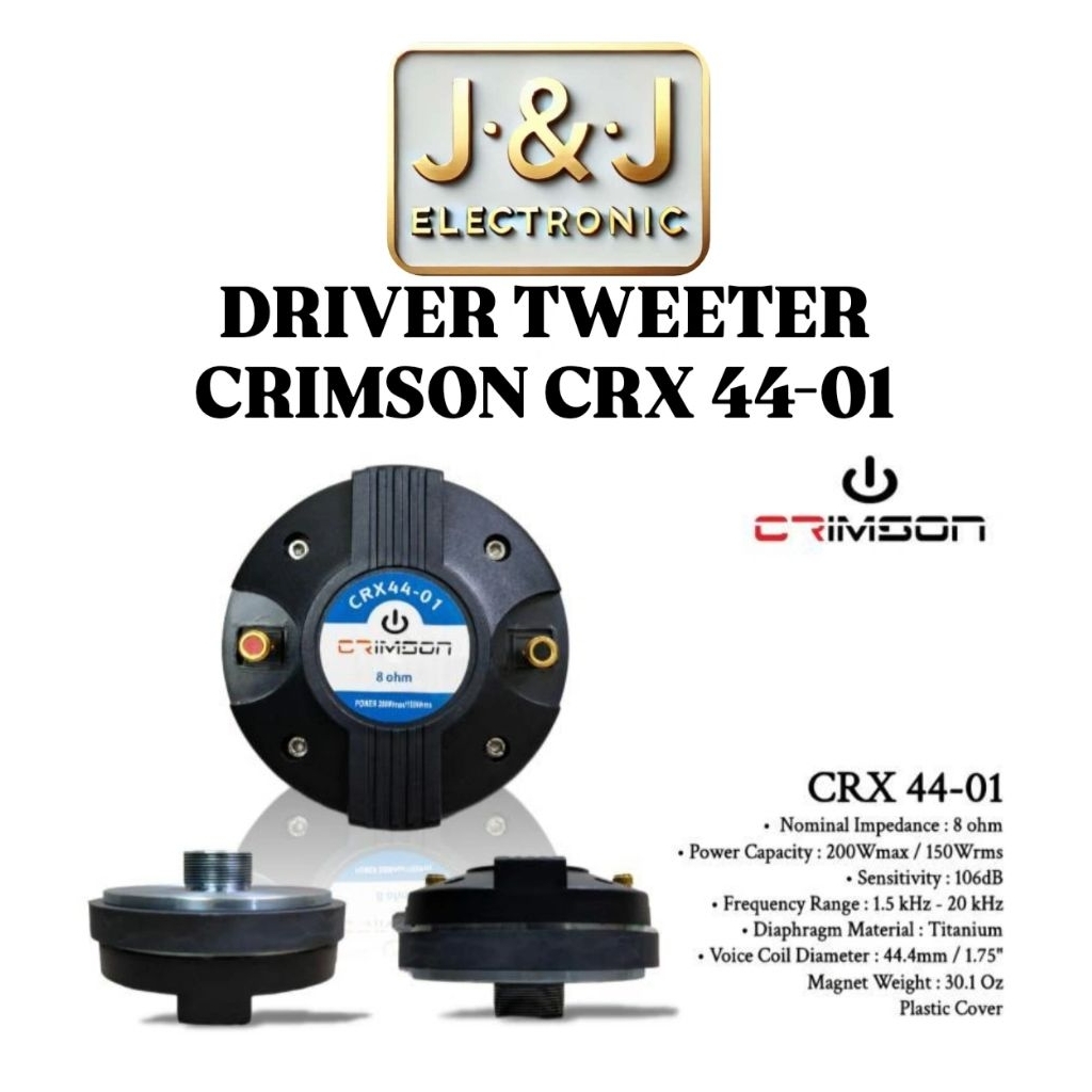 DRIVER TWEETER CRIMSON CRX 44-01